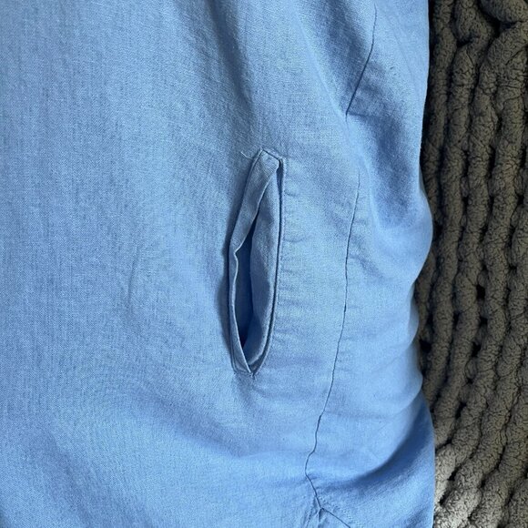 Light Blue Chambray Tunic Dress Size medium (approximate) - Picture 4 of 8